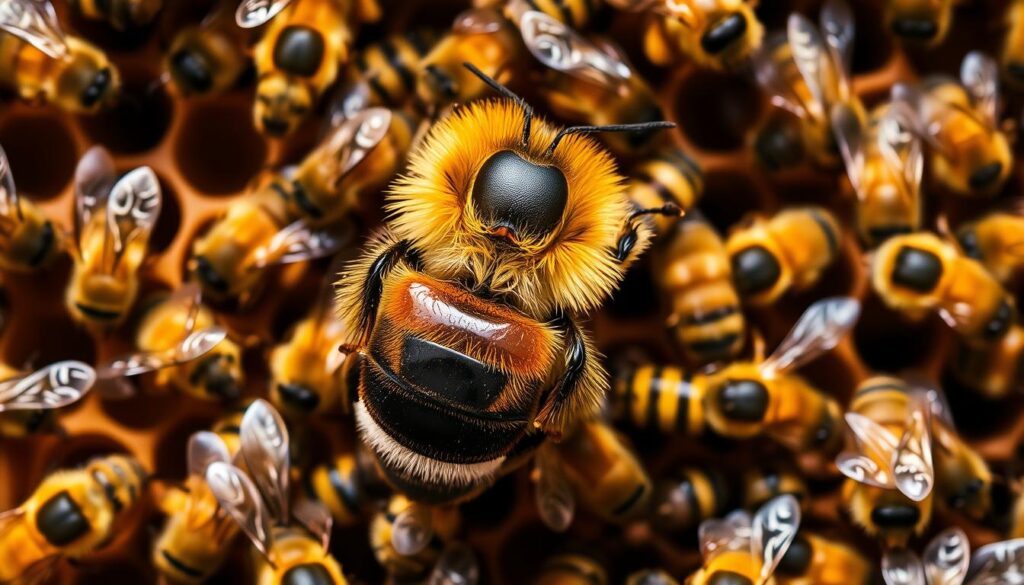 Bienenverhalten und Erscheinungsbild Königin